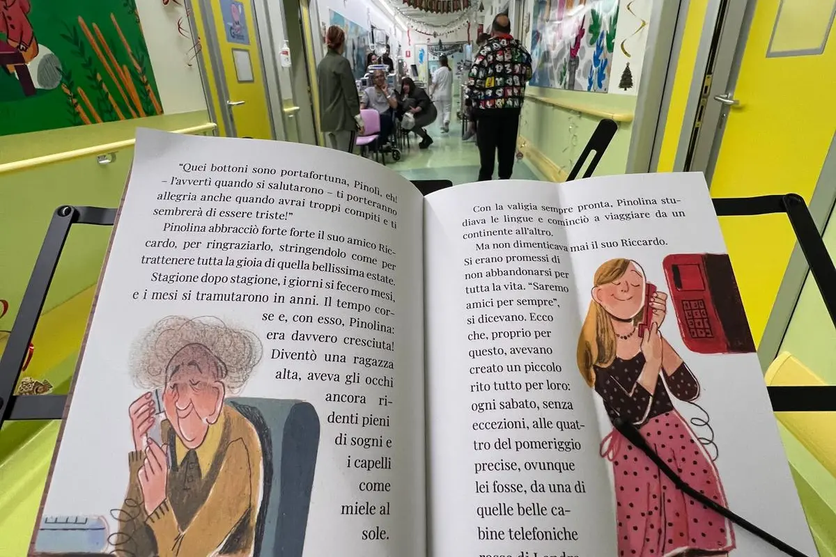 Il libro nel reparto di Oncoematologia pediatrica, Ospedale Gemelli