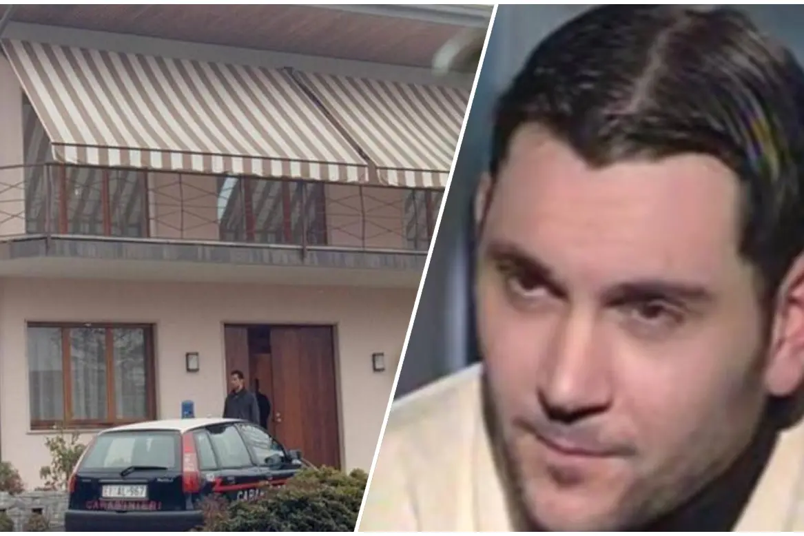 Elia Del Grande e la casa da cui è fuggito (Ansa)