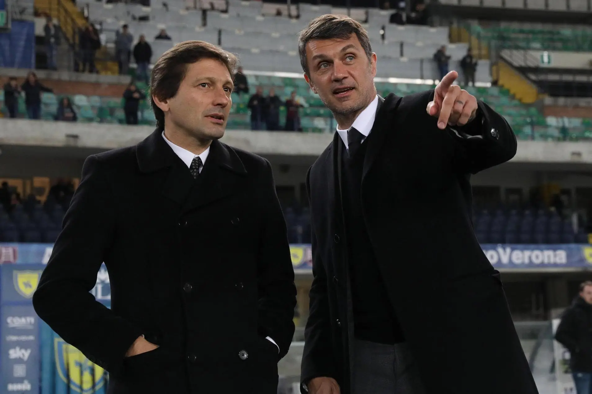 Leonardo and Paolo Maldini (Ansa)