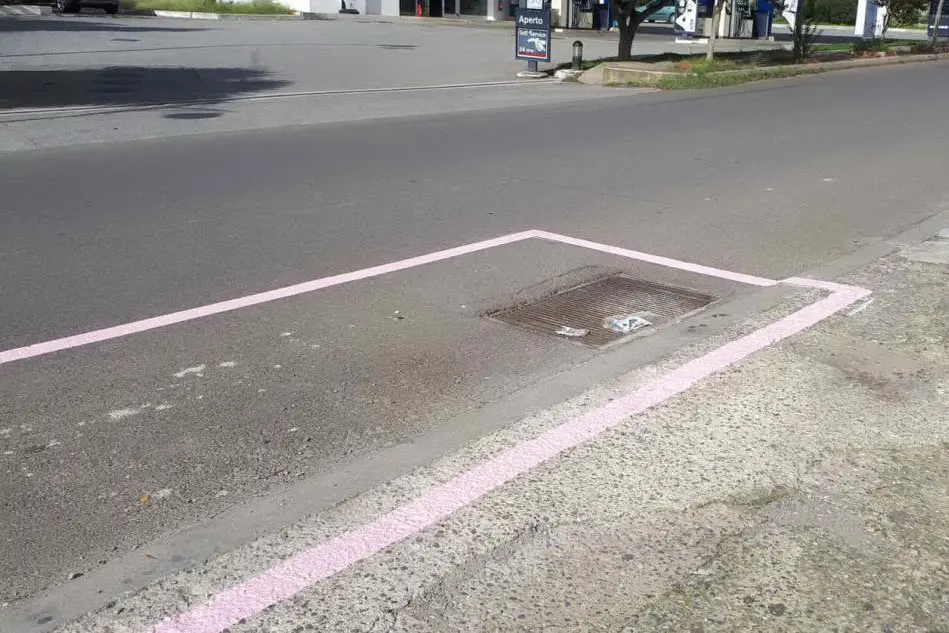 Parcheggi rosa a Gonnesa (foto Antonella Pani)