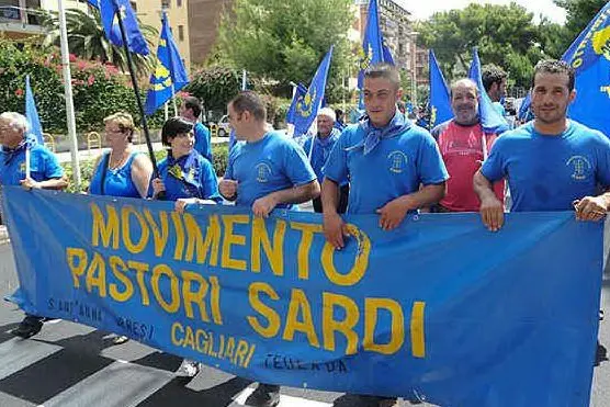 Il movimento dei pastori a Cagliari