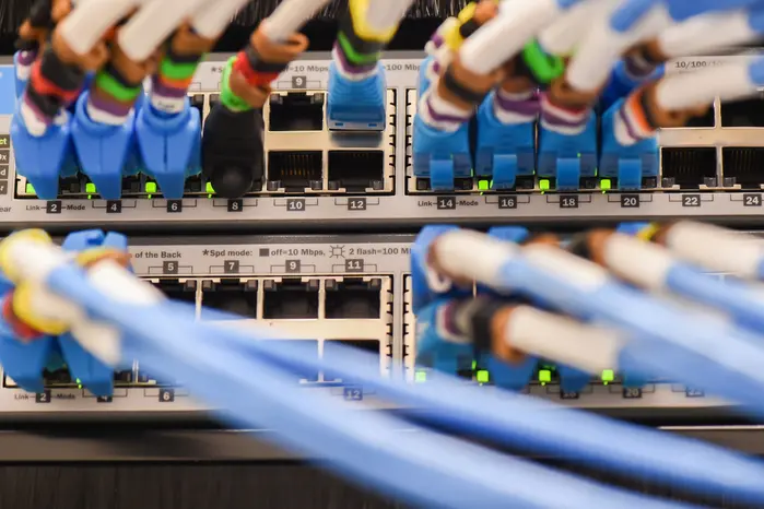 Un impianto di fibra ottica