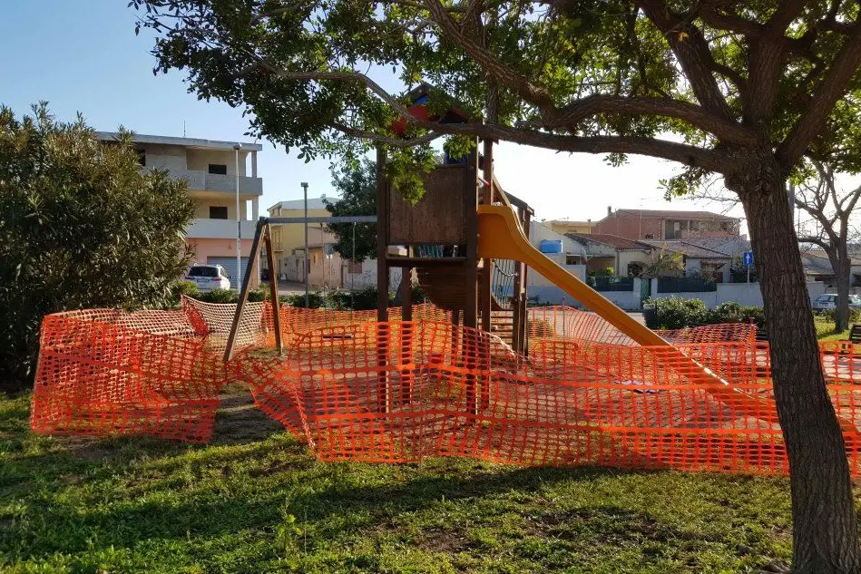 Lavori nel quartiere Sant'Isidoro a Sinnai (foto L'Unione Sarda-Serreli)