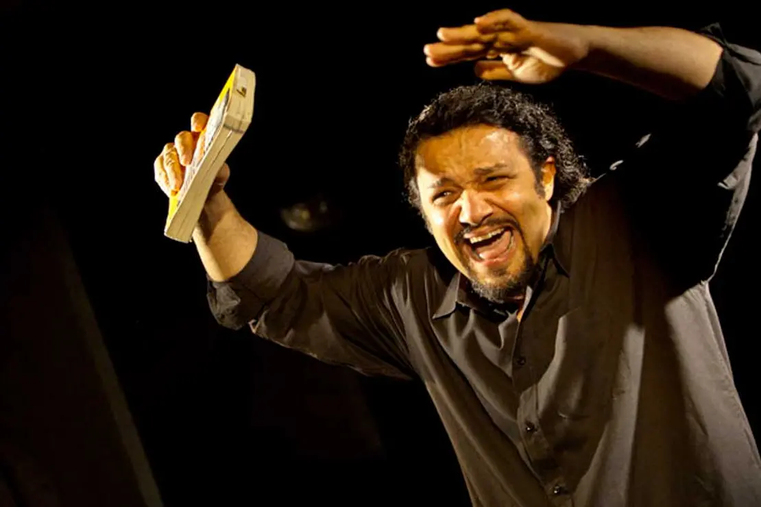 Fabrizio De Giovanni in scena (foto concessa)