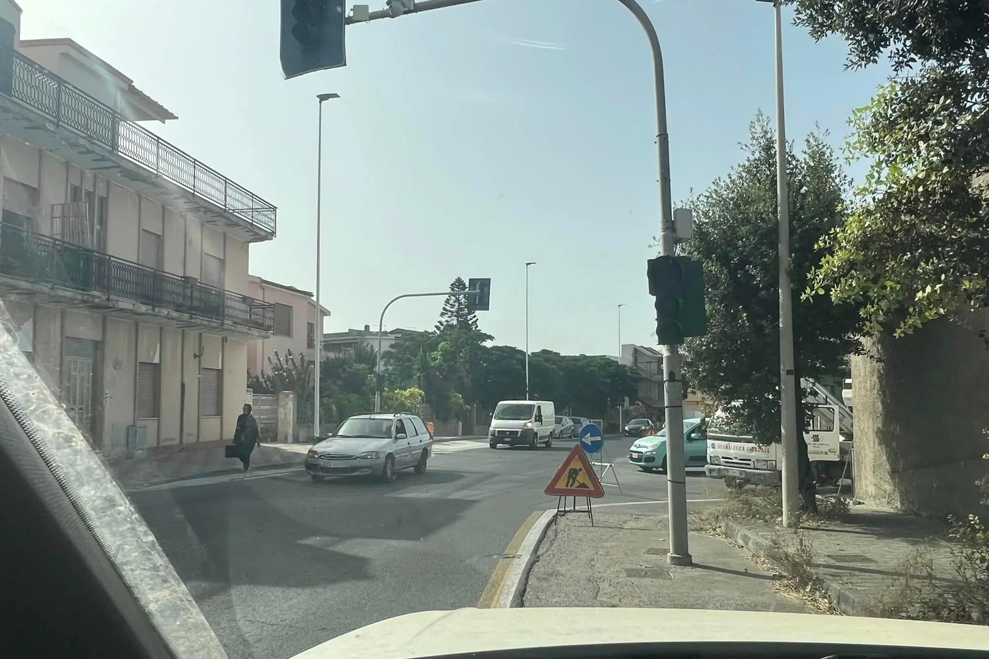 il semaforo sulla circonvallazione (foto concessa)