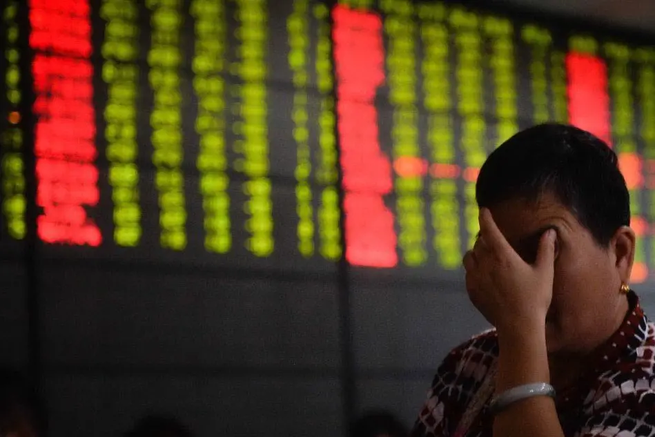Crollo della Borsa a Shangai