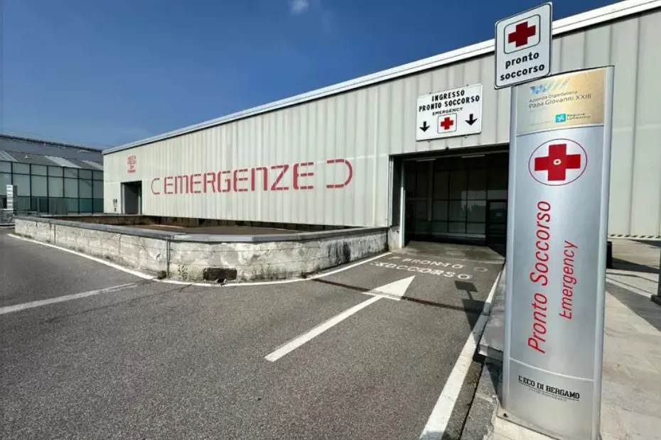 L'ospedale Papa Giovanni XXIII di Bergamo
