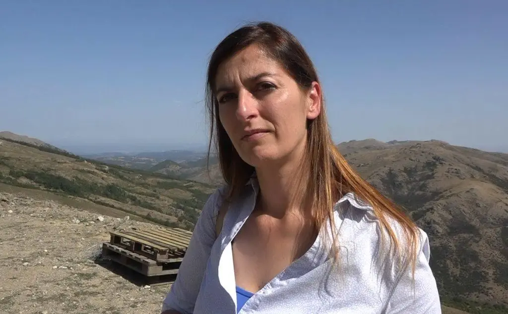 Daniela Falconi, sindaco di Fonni (foto L'Unione Sarda)