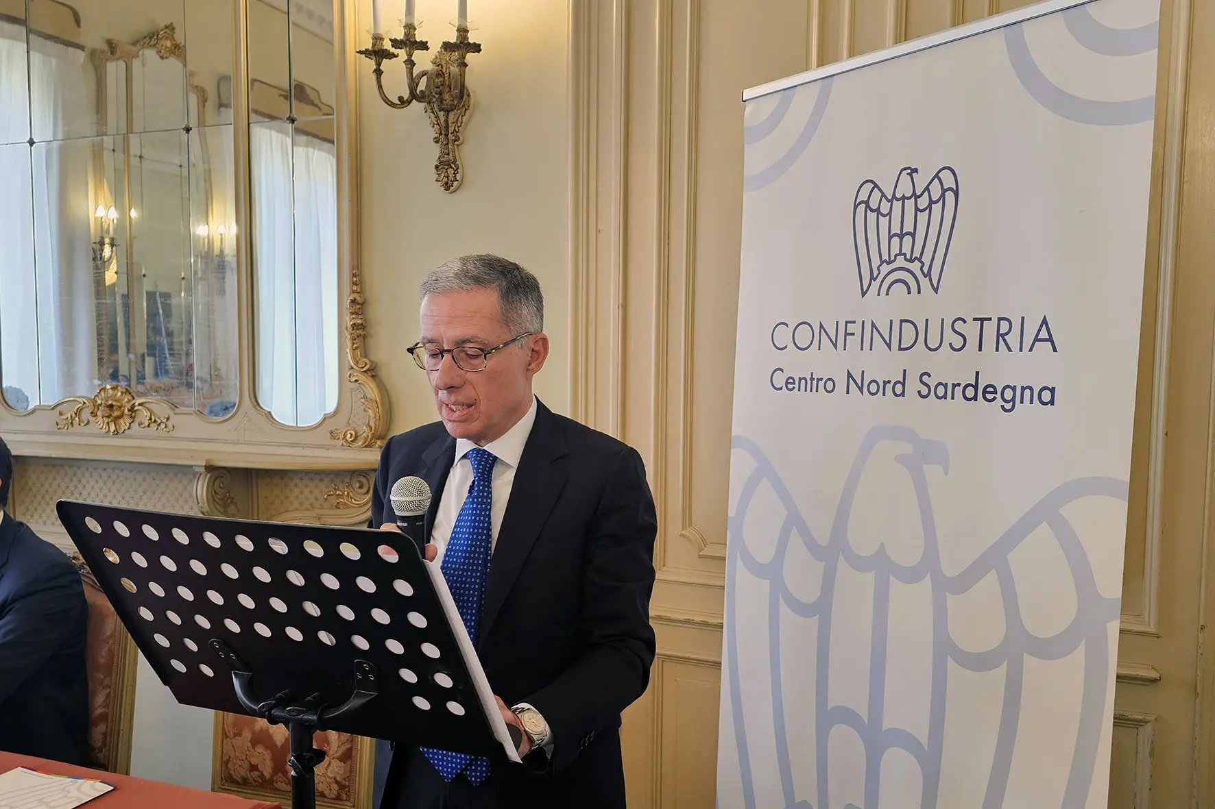 Il presidente della Confindustria Nord Sardegna Achille Carlini