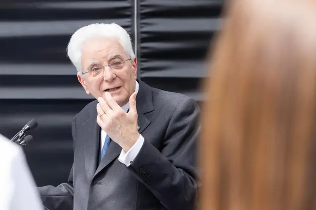 Il Presidente della Repubblica Sergio Mattarella in occasione della cerimonia di inaugurazione del Villaggio “Agricoltura è” (Ansa)