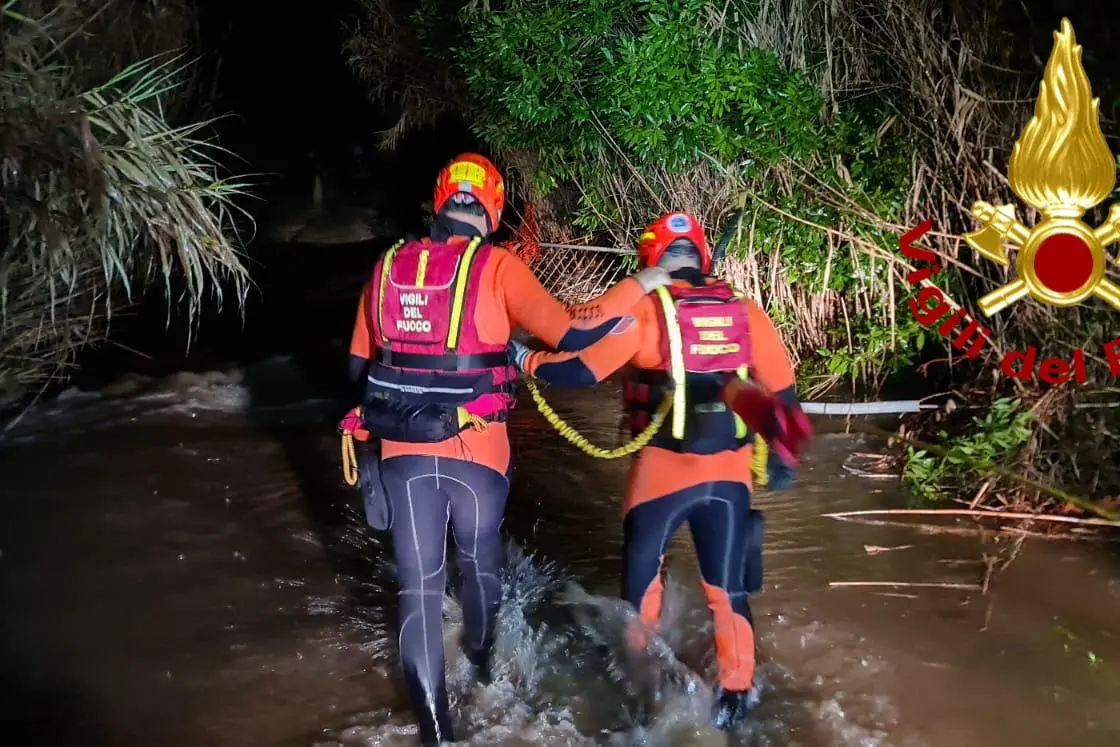 L'intervento dei vigili del fuoco
