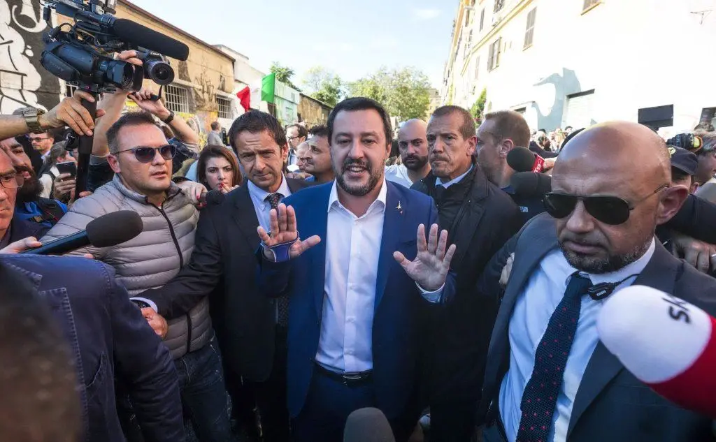 Ieri a San Lorenzo è andato Salvini, che è stato contestato (Ansa)
