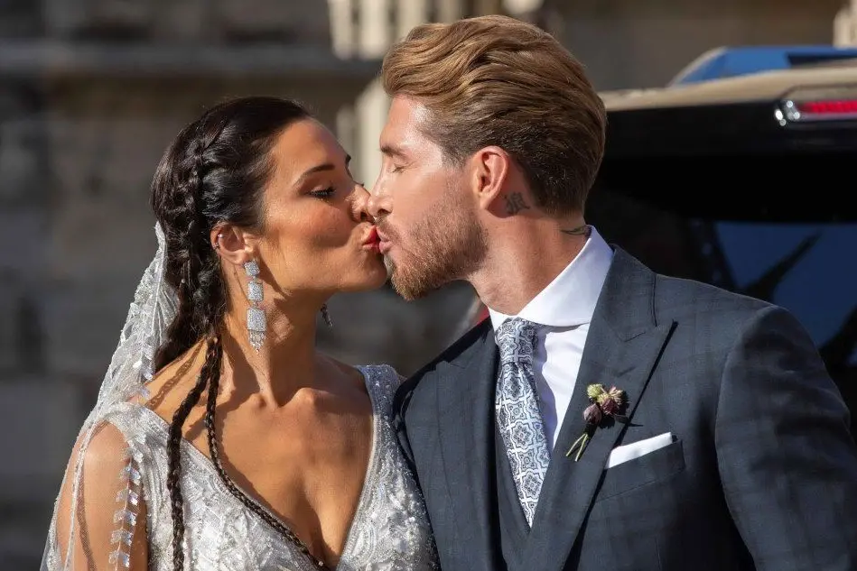Sergio Ramos e Pilar Rubio (Ansa)