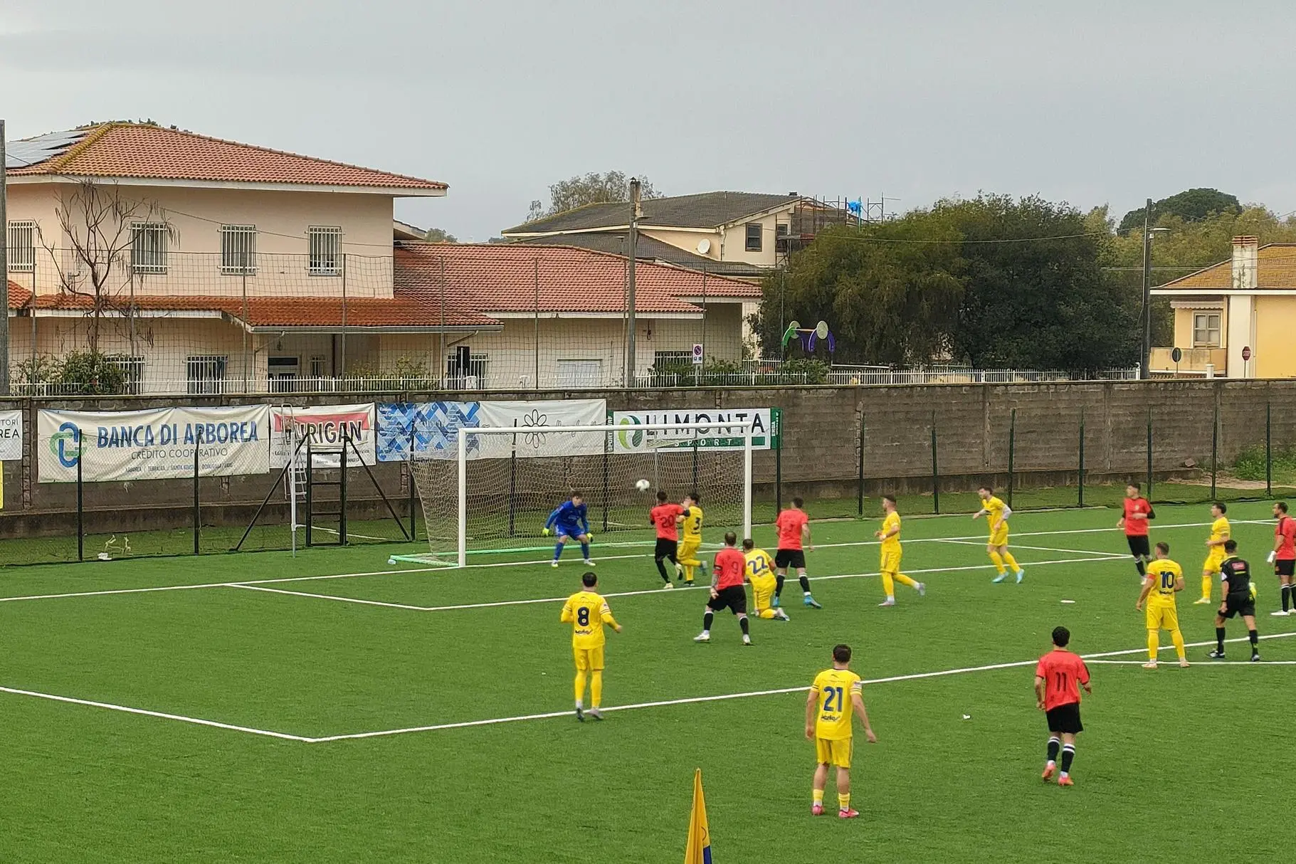 Una partita in cui è impegnato l'Arborea (foto di Giacomo Pala)