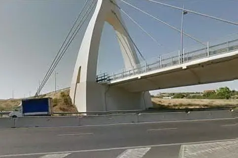 Il ponte sulla Statale 554 (immagine d'archivio)