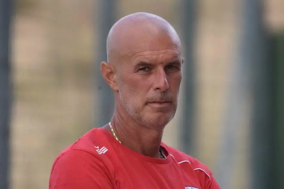 Il vice allenatore dell'Olbia Luca Raineri (foto Olbia Calcio)
