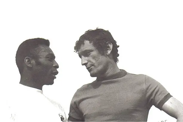 Pelé e Gigi Riva (Ansa)