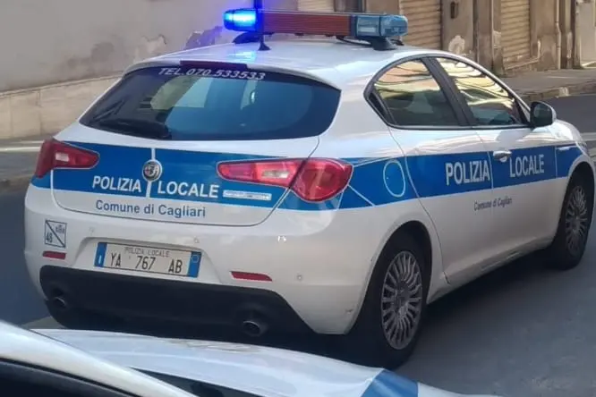 Incidente a Cagliari, ritirate due patenti (immagine simbolo Polizia locale)