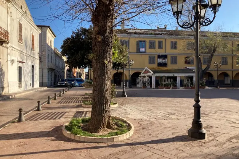Piazza Garibaldi a Porto Torres (foto Pala)