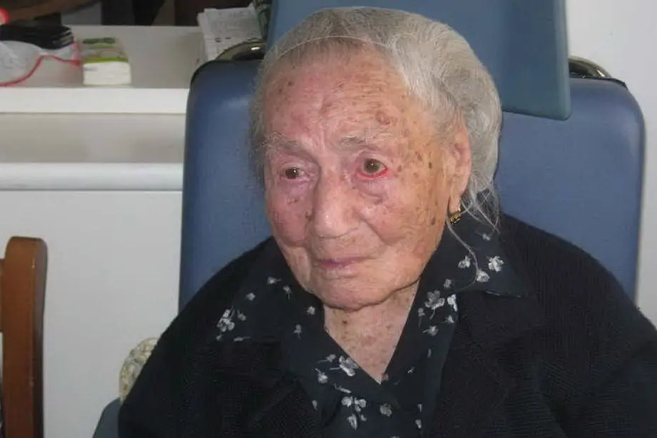 Giuseppina al compimento dei 115 anni di età
