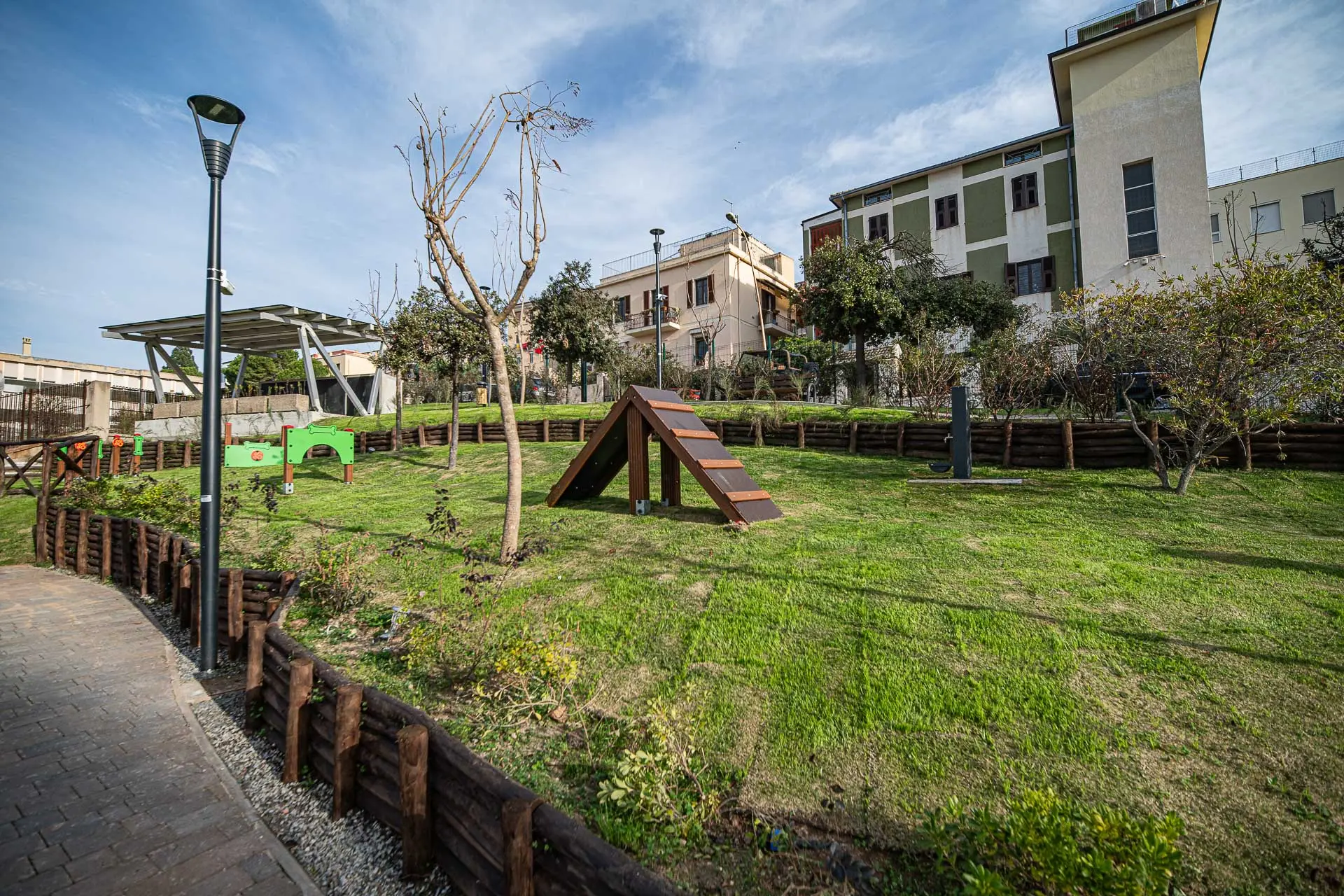 La nuova area verde di via Rovereto (foto Comune di Cagliari)
