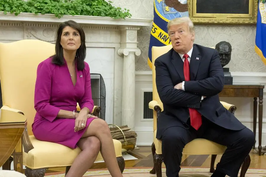 Donald Trump e Nikky Haley (Ansa)
