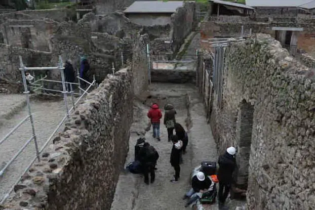 Pompei, i nuovi scavi della Regia V