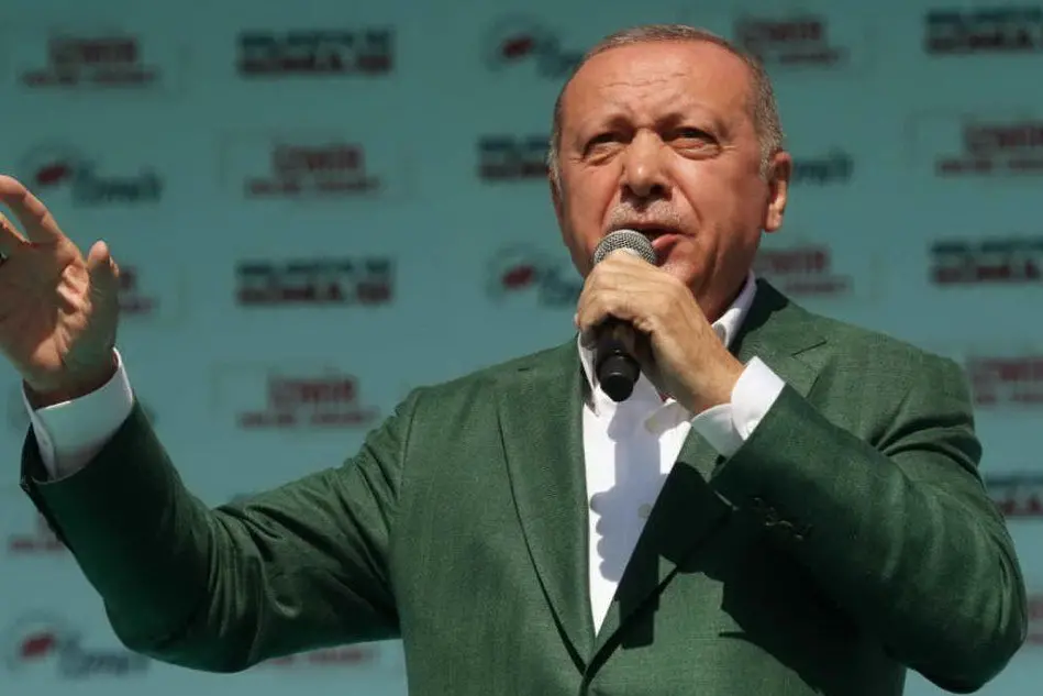 Il presidente turco, Recep Tayyip Erdogan (Ansa)