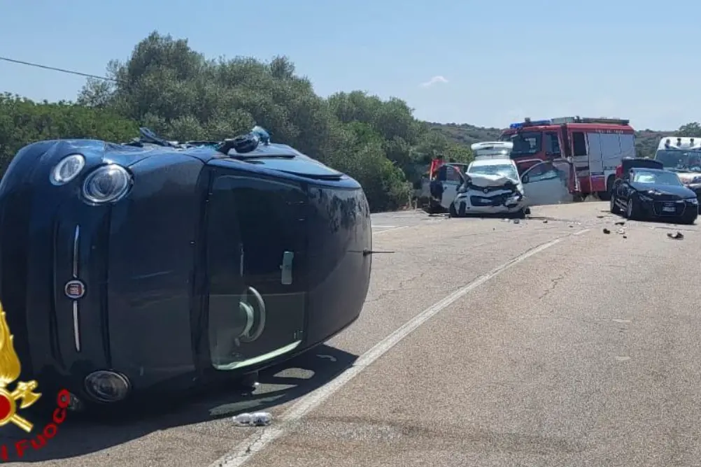 L'incidente a Olbia (Vigili del fuoco)