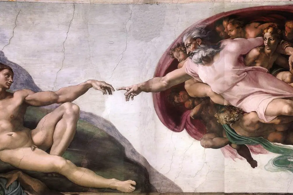 Michelangelo, creazione di Adamo