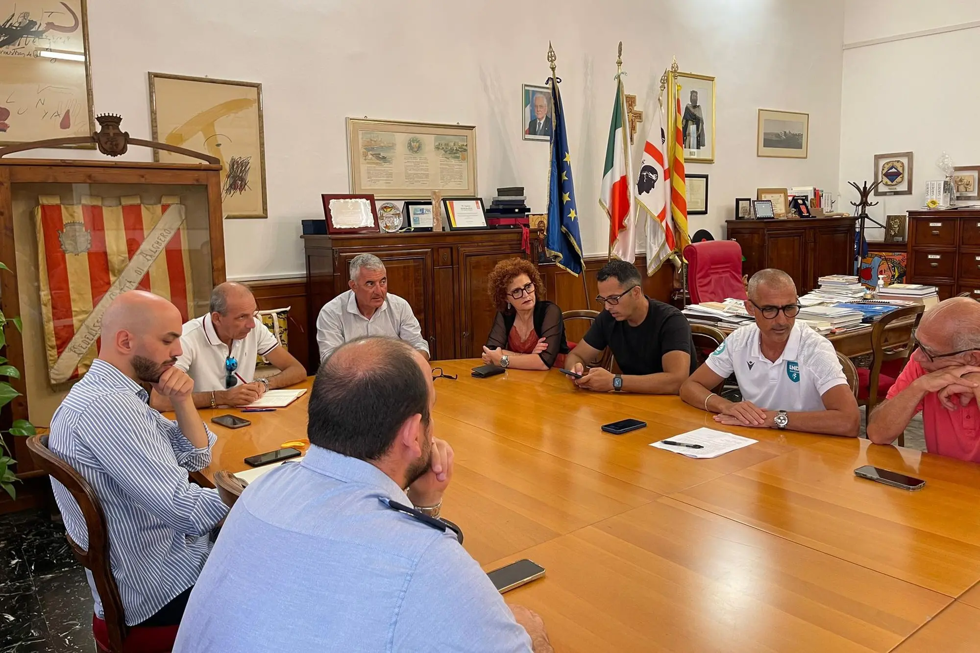 L'incontro organizzativo tra le istituzioni coinvolte (L'Unione Sarda)
