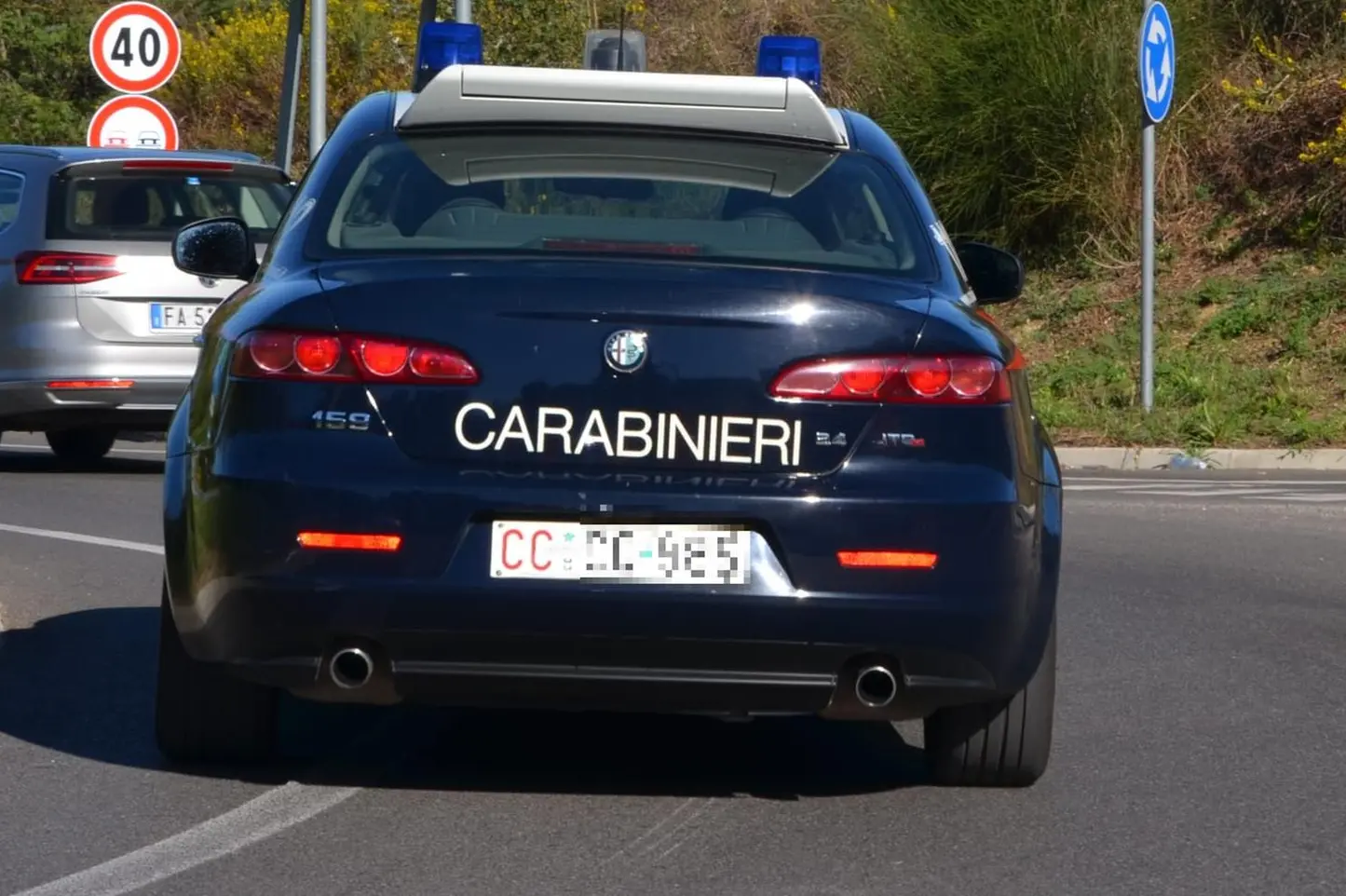 Un'auto dei carabinieri (Archivio L'Unione Sarda)