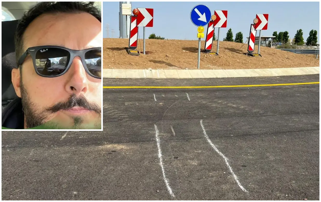 Il luogo dell'incidente a Macchiareddu. Nel riquadro: Giacomo Talana