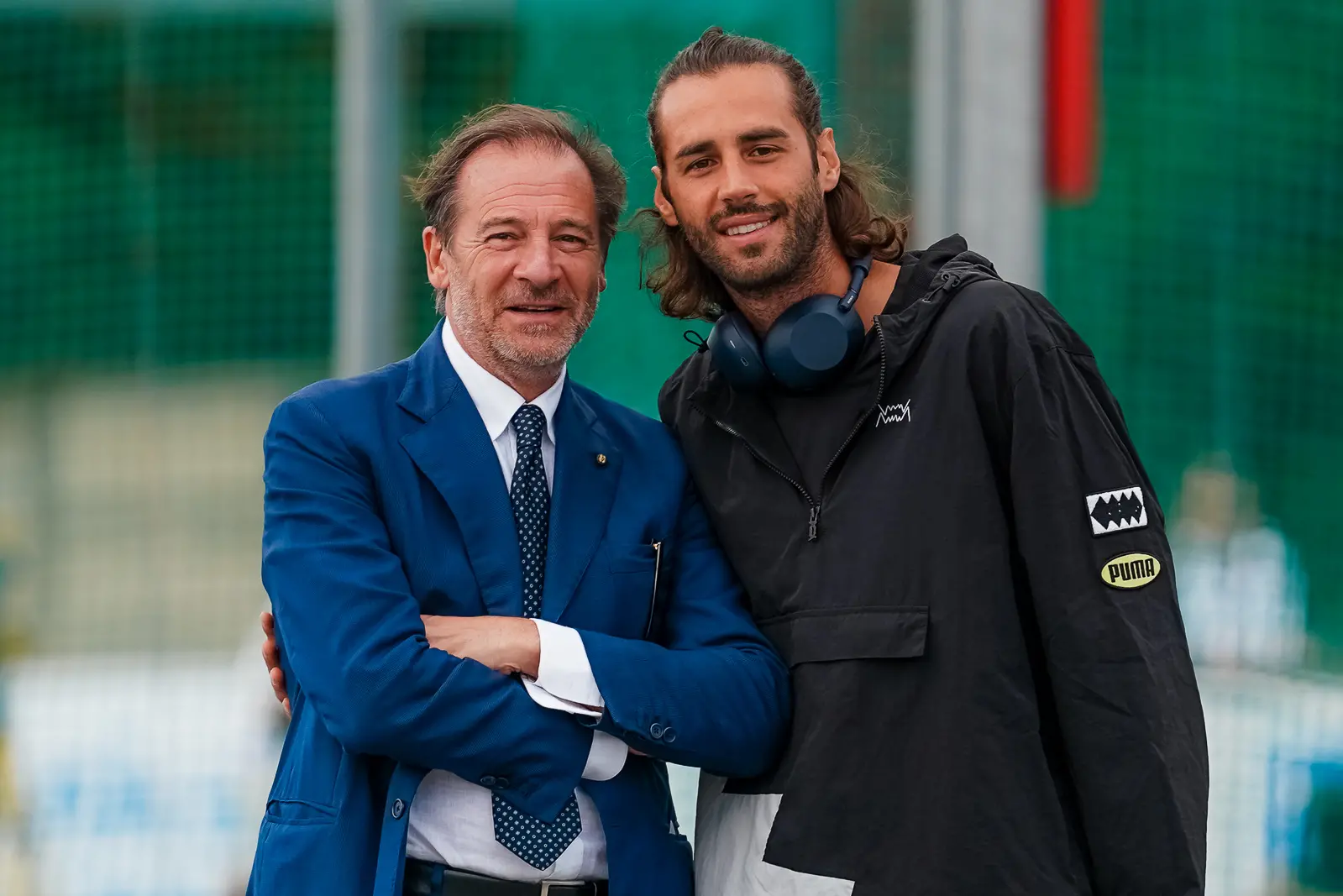 Stefano Mei con Gianmarco Tamberi (foto Francesca Grana/Fidal)