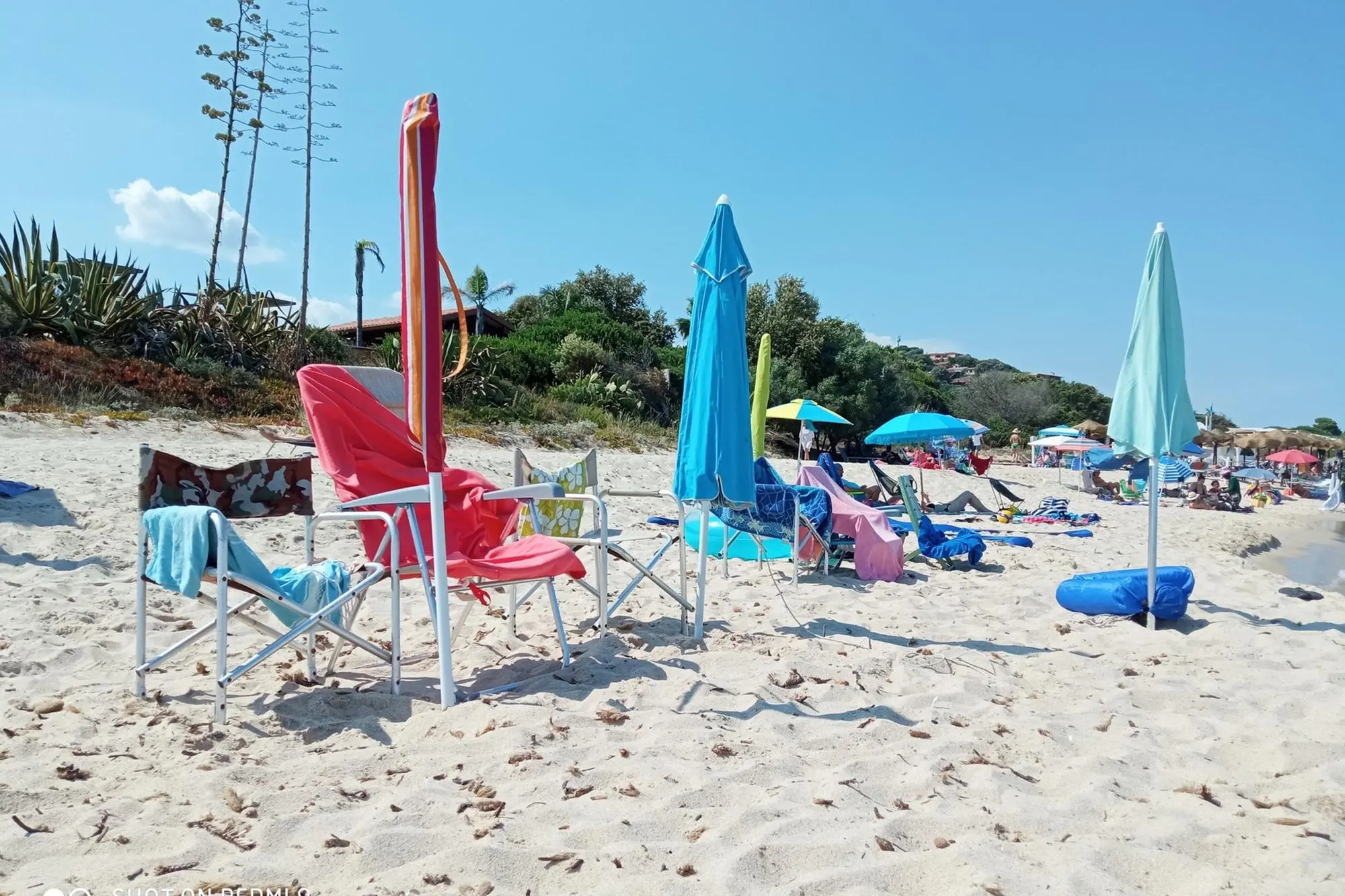 Ombrelloni segnaposto a Costa Rei