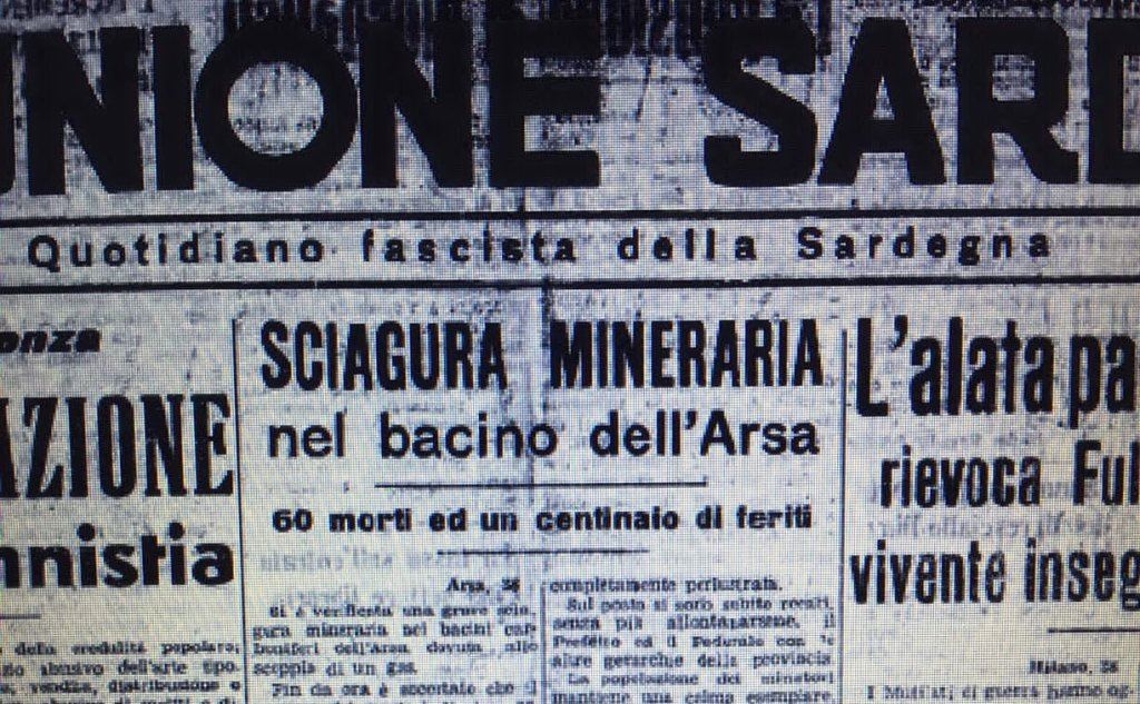 Un articolo del 1940 su L'Unione Sarda