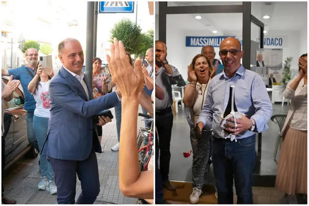 Gigi Concu a Selargius e Massimiliano Sanna a Oristano (foto L'Unione Sarda Anedda - Chergia)