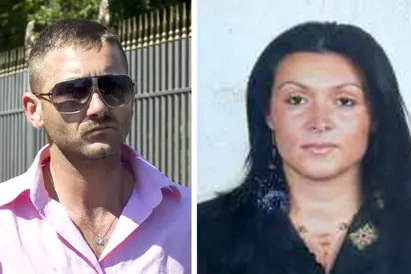 A sinistra il marito, Salvatore Parolisi
