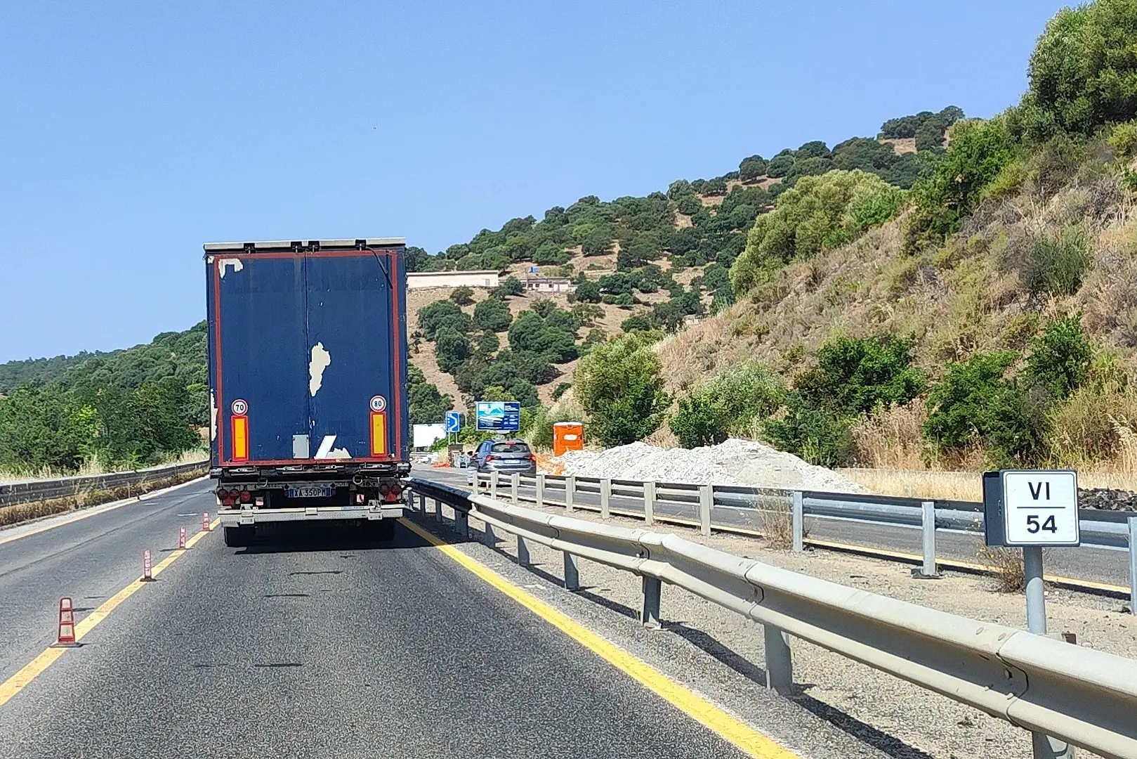 I lavori sulla 131 Dcn alle porte di Nuoro (G. Locci)
