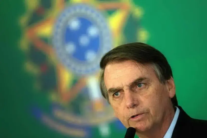 Il presidente del Brasile Jair Bolsonaro (Archivio L'Unione Sarda)