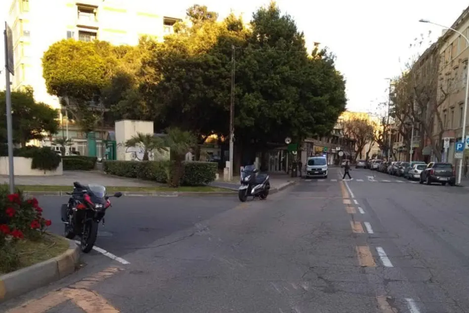 Il luogo dell'incidente (Polizia municipale di Cagliari)