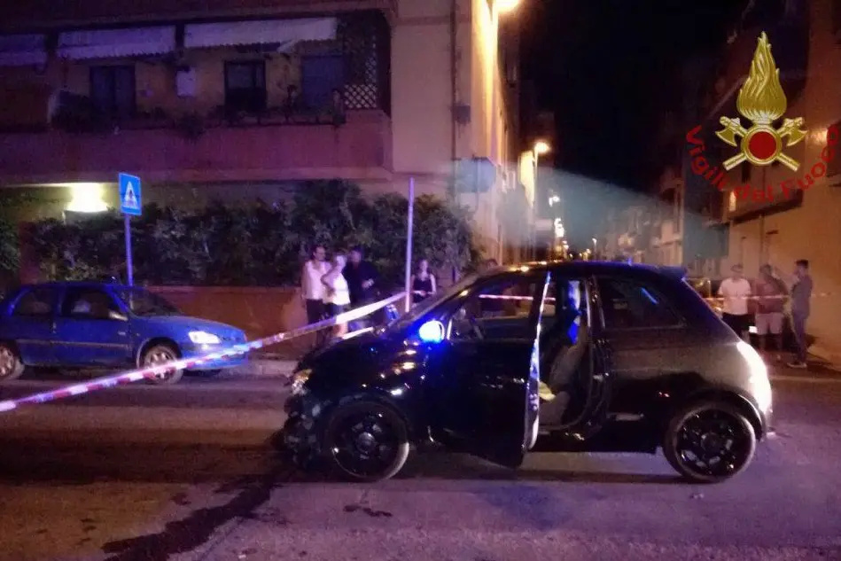 L'auto coinvolta nell'incidente
