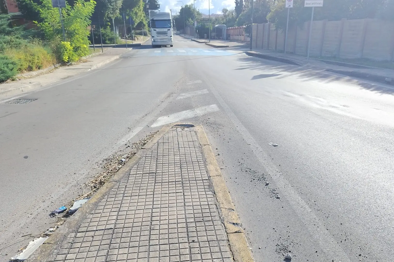 Un tratto di via Cilea