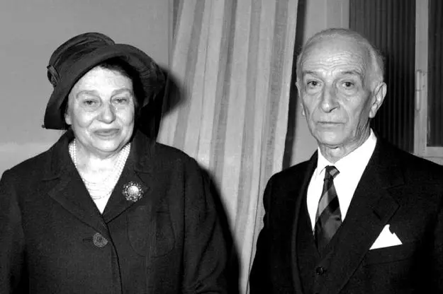 Antonio Segni con la moglie Laura