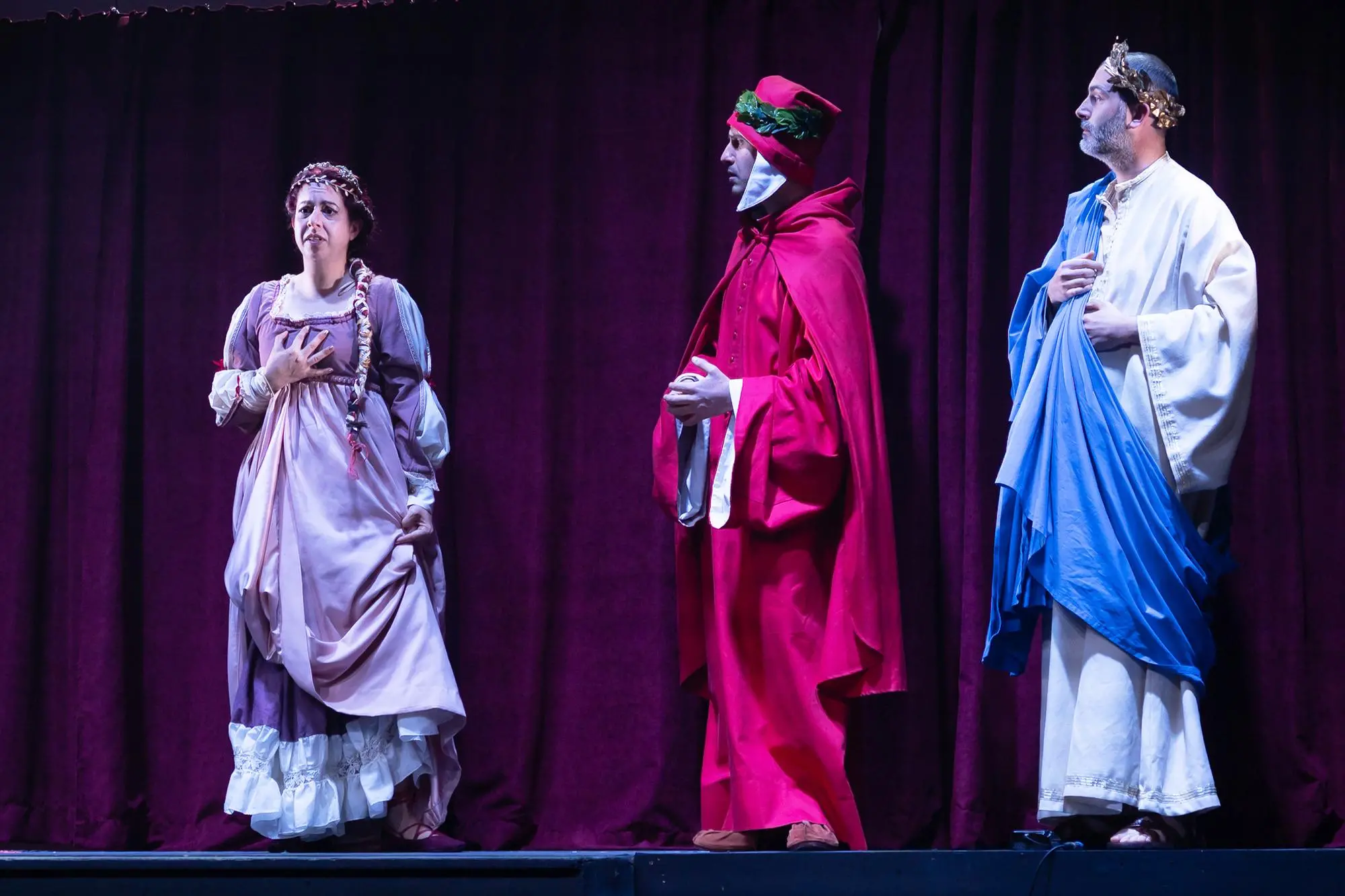 Una scena della commedia (foto di Elisa Casula)