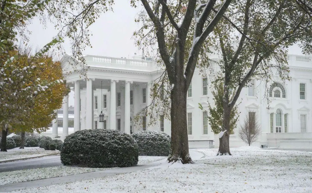 La prima nevicata della stagione a Washington