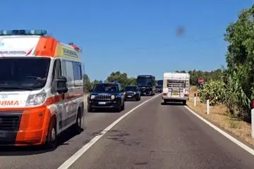 Decimomannu, le immagini del trasferimento blindato dei detenuti 41 bis