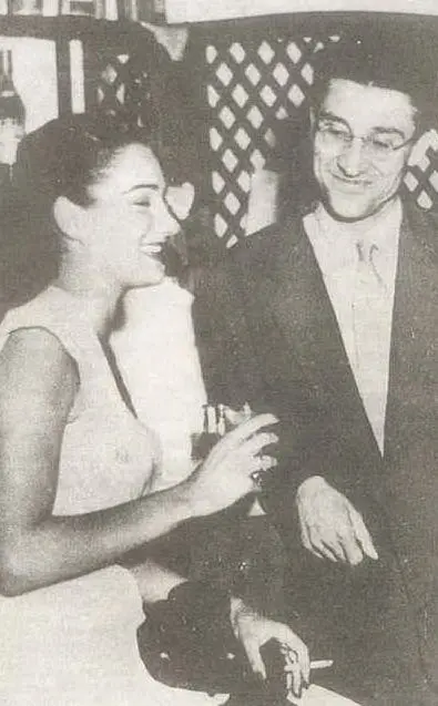 Con Doris Dowling, di cui si era perdutamente innamorato