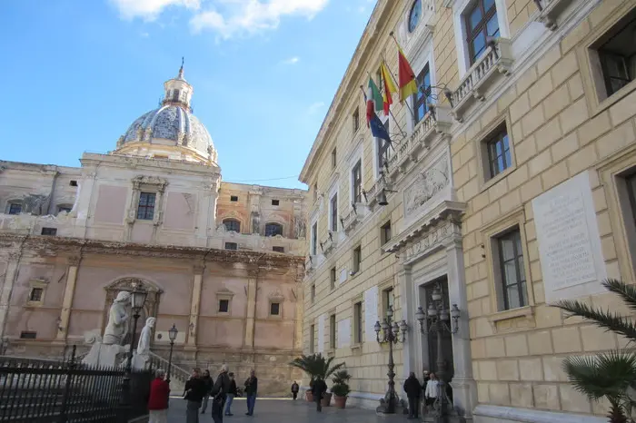 Palazzo delle Aquile a Palermo (Ansa)