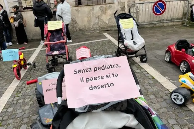 La protesta (Foto Sara Pinna)